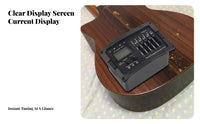 LCD Display 5-Band Equalizer Preamp Volume Control 5-Band Acoustic Guitar Pickup Low Battery Indicator Acoustic Guitar Preamp with Tuner for Guitarists, Musicians, DIY Enthusiasts, Stage Performance, Studio Recording, Gigging