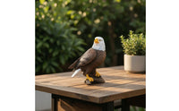 Eagle Figurine Majestic Eagle Figurine with Base Bird Sculpture Intricate Sturdy for Office Desk, Bookshelf