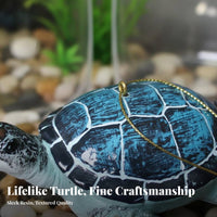 Aquatic Aquarium Ornament Lifelike Turtle Durable Resin for Fish Tanks
