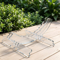 Clear Acrylic Bike Stand Stable Two-Wheeler Parking Stand Modern Bike Parking Rack Low-Profile for Cyclists