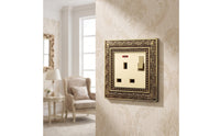 13A Wall Outlet Antique-Style Single-Gang Wall Plate Single Outlet Receptacle Cover Decorative Hardware Corrosion-Resistant