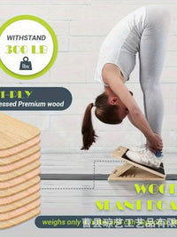 Adjustable Wooden Slant Board for Calf Training and Stretching