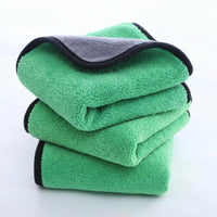 Coral Fleece Car Drying Towel and Car Cleaning Cloths, 40cm x 40cm Car Cleaning Cloths, Double-Sided Thickened Car Washing Equipment for Detailing
