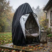 Hanging Egg Chair Cover Waterproof Egg Chair Cover with Zipper Dustproof for Garden, Balcony, Backyard
