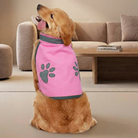Dog Reflective Vest with Paw Print Dog Vest Design, Breathable Outdoor Polyester High Visibility Dog Vest for Golden Retriever Husky Clothing