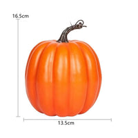 Artificial Pumpkin with Stem Orange Faux Pumpkins Seasonal Fake Pumpkins for Table