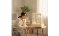 Compact Rectangular Bird Cage with Pull-out Tray Starter Wire Bird Cage with Plastic Base Secure Enclosure Spacious for Home