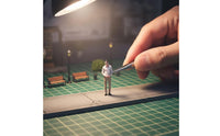 Miniature Figurine Hand-Painted Male Figurine Realistic Statue for Collectors
