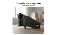 Trolley Wheel Bracket Telescoping Handle Replacement Wheel Bracket Folding Hand Trolley Cart Easy to Use Sturdy Duty Utility