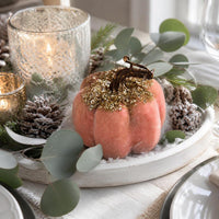 Mini Pumpkin Desktop Ornament for Christmas & Holiday Decor