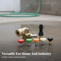 Reach Hard-to-Clean Areas 1/4 Inch Quick Connect Coupler Wear-Resistant Pressure Washer Angle Adapter 4500 PSI Rated for DIY Enthusiasts