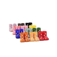 Miniature Polka Dot Rain Boots for Dolls (1/12 Scale)