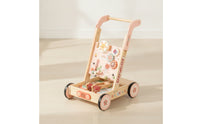 Wooden Infant Pusher with Activity Board Multi-Functional Infant Pusher with Activity Center Learning for Young Children, Infants, Nursery