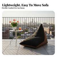 Adaptable Lounger Comfortable Pyramid-Shaped Lounger Skingentle Lounge Pillow for Adults, Students, Living Room, Lounge Area, Perusing Corner