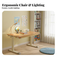 Ergonomic Design Adjustable Desk and Chair Set Rounded Corners Height-Adjustable Study Station Safe long-lasting children's Furniture With Storage Drawer for primary School Students, Kids 3-15, Parents, academic tasks, Bedroom, Playroom, Home