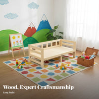 Space-Saving Foldable Wooden Bedside Sleeper High Load Capacity Children's Co-Sleeping Cot Rounded Corners Toddler Bedside Bassinet Installation-Tool-Tool-Free for Infants, Toddlers, Parents, Nursery, Guest Room, Hospital, Office