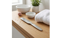 Double Sided Foot Exfoliator Stainless Steel Rasp Ergonomic Handle for Smooth Heels