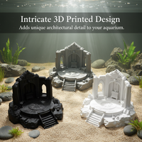 3D Printed Ancient Ruins Temple Aquarium Ornament