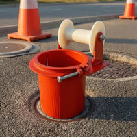 Cable Pulling Pulley Resistant Pulley with Clamp Base Low Current Capacity Cable Roller for Electricians, Conduit Entry