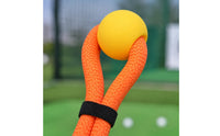 Nylon Golf Swing Practice Rope Grip Handle Golf Swing Rope Practice Aid Portable Training Aid Sturdy for Beginners