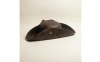 Pirate Tricorn Hat Faux Leather Tricorn Pirate Hat Three Cornered for Halloween, Cosplay