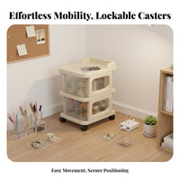 Rolling Drawer Cabinet Easy Assembly Multi-Drawer Rolling Cart