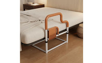 Adjustable Height Stand Assist Bed Handle Drill-No-Drill Installation Bedside Assist Anti-Slip Foam Grip Mobility Aid With Storage Pouch for Disabled