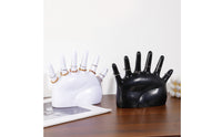 PVC Hand Band Holder Glossy Hand-Shaped Band Stand 6-Finger Jewelry Display Stand Desktop