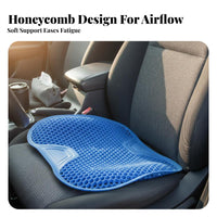 All-Season Use Silicone Car Seat Cushion Cooling Effect Breathable Non-Slip Seat Pad for Drivers, Gamers, Long Drives, Daily Commute, Travel
