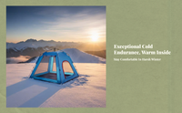 Outdoor Camping, Ice Fishing Tent, Fiberglass Frame Shelter