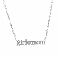 Mama Necklace Family Day Gift Mom Heart Pendant Golden Finish Boy Mom Necklace for Moms, Infant Shower