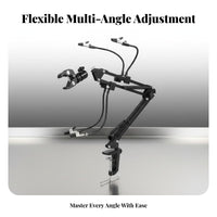 Hot Holder Adjustable Electronics Repair Stand Flexible Limb PCB Holder 360° Rotation Flexible Assist Arms Soldering Station