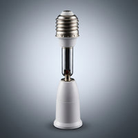 Bulb Holder for E27 Lamp with Flexible Gooseneck, Adjustable E27 to E27 Adapter for Directional Lighting, Heat Resistant up to 80°C, Swivel Base