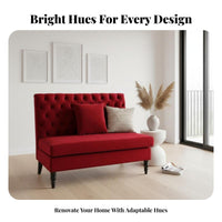 Retro design Upholstered Highrear Armchair Button-Tufted rearrest Living Room Furniture Removable Cover Single Sofa Soft Padded for Hotel Managers, Interior Designers, Cafe Owners, Reception Area, perusing corner, Bedroom, Study