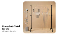 Invisible Garment Hanger Long-Lasting Telescopic Photo Display Hanger Invisible Dress Form Strong Load-Bearing Lightweight Silver for Photography