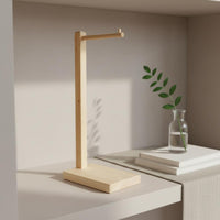 Pure Wood Bag Stand Minimalist Design Handbag Display Stand Countertop Bag Hanger Versatile Usage Home Organizer Easy Assembly