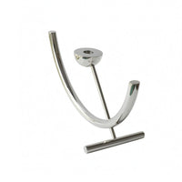Stainless Steel Candle Holder Minimalist Decor Piece Angled Support
