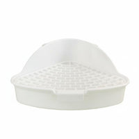 Corner Pet Toilet Enclosure Mountable Small Pet Corner Toilet Triangle Potty Guide Spill-Resistant Guinea Pig Litter Tray Easy