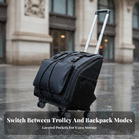 Wheeled Accordion Case Waterproof Accordion Gig Bag Thickened Padding Newspaper Print Instrument Bag for Accordionists, Artists, Travel, Rehearsals