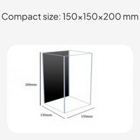 Clear Glass Betta Fish Tank Desktop Aquatic Habitat
