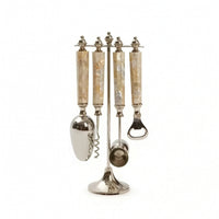 Bar Utensil Display Stand Decorative Standing Bartender Tool Holder Freestanding Bartender Tool Holder Stand for Drinks Corner