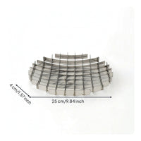 Metal Fruit Tray Minimalist Stainless Steel Fruit Bowl Round Storage Holder for Dining Table