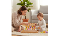 Color and Shape Sorting Activity Learn Through Play Pattern Matching Block Game Wooden Shape Sorter Sanded Edges for Children