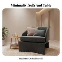 Curved sectional Sofa Plush Comfort Commercial Furniture Textured Upholstery Lobby Seating for Clients, Homeowners, Reception Area, Sales Office, Lounge