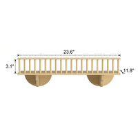 Cat Climbing Frame Wall Mounted Solid Wood Perch and Bed, Space Saving Playground for Indoor Cats, Small Apartment Furniture, Multiple Models