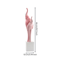 Slim Statue with Pedestal Sculptural Elephant Statue Minimalist Elephant Sculpture Elegant for Entryway