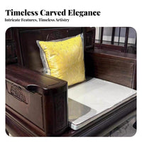 Chinese design Design Ornately Carved Couch set All-Season Use Multi-Piece Couch Set robust Construction Living Room Furniture Sturdy frame for Homeowners, Cultural admirers, Apartment Dwellers, Formal Sitting Area, Reception Hall, Home, Office