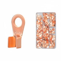 Copper Wire Lug High Conductivity Barrel Loop Terminal Non-Insulated Compression Connector for Marine
