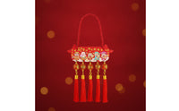 Hanging Ornament with Tassels Lightweight Decorative Plaque Handmade for Door