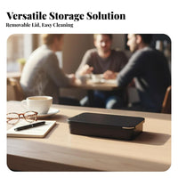 Slide Top Design Sliding Lid Tin Box Portable Small Container multipurpose Home Organization Snug Closure for journeyers, Hobbyists, journey, while journeying, Office, Kitchen